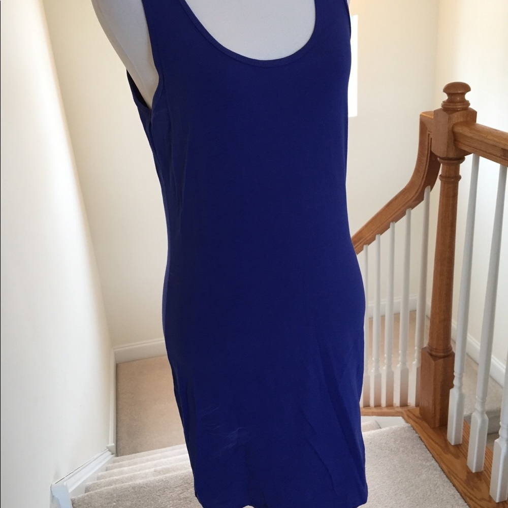 Royal blue tank dress size med
